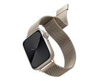 Uniq Pasek Dante Apple Watch Series 1/2/3/4/5/6/7/8/9/SE/SE2 38/40/41mm Stainless Steel starlight - 1082140 - zdjęcie 2